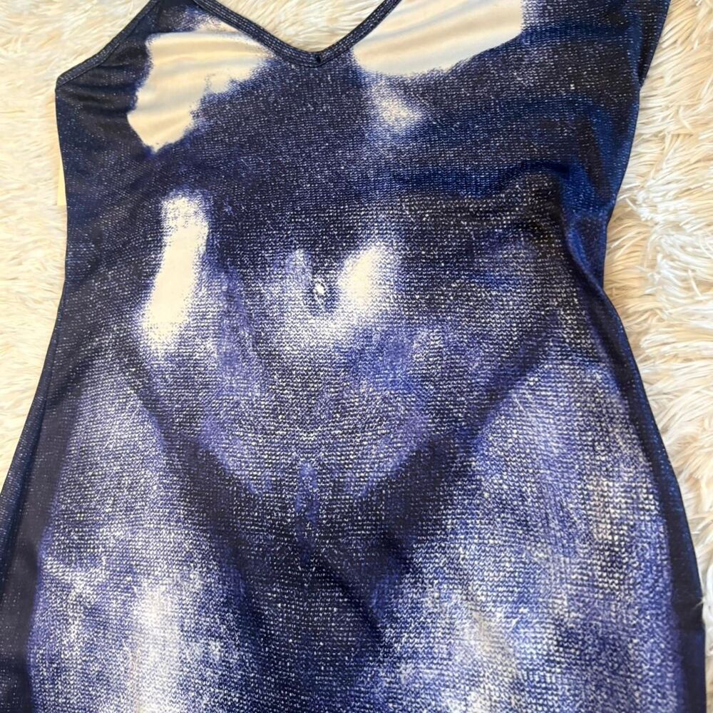 Unbranded Women's Navy and Blue Dress